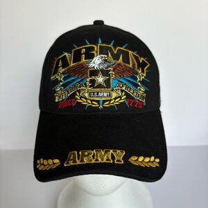 Military Defender Black Army Embroidered Cap Official Licensed Adult OSFA